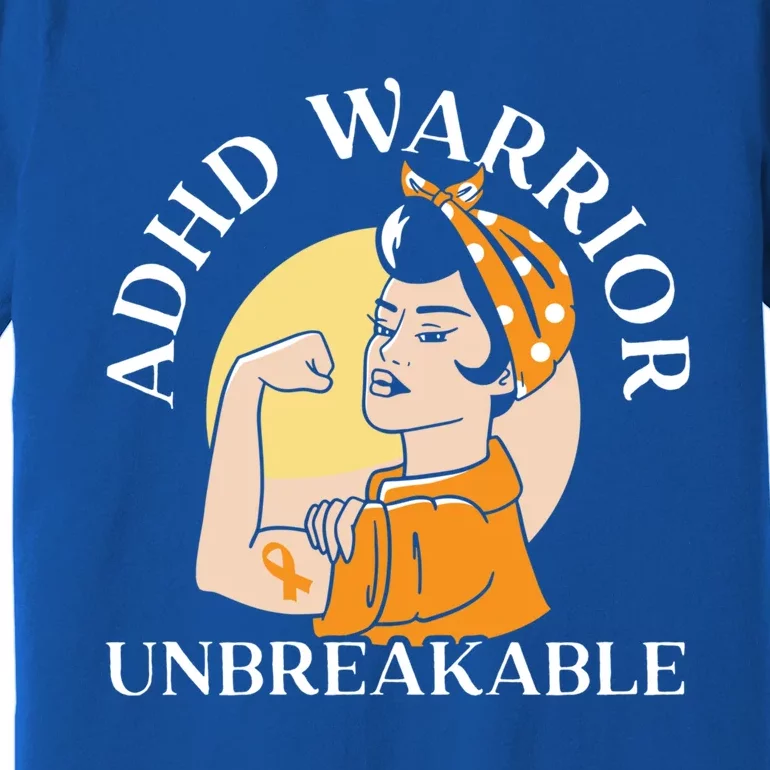 Adhd Warrior Unbreakable Embrace Neurodiversity Gift Premium T-Shirt