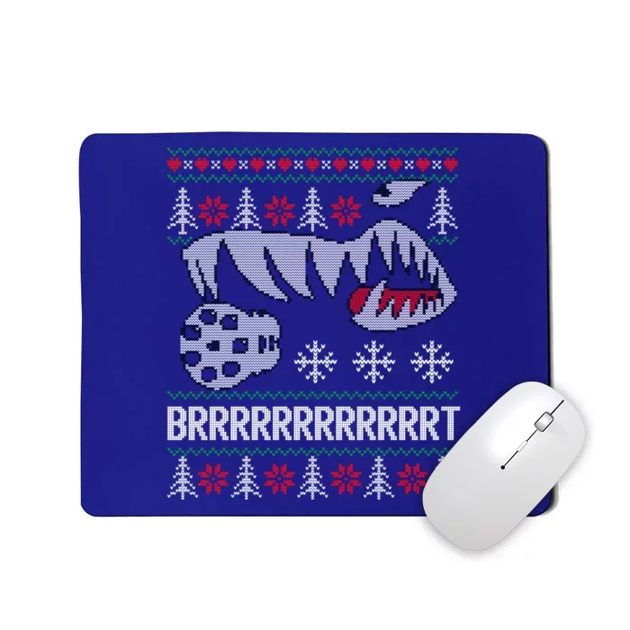 A10 Warthog Ugly Xmas Sweater Style Fighter Jet Usaf Gift Mousepad