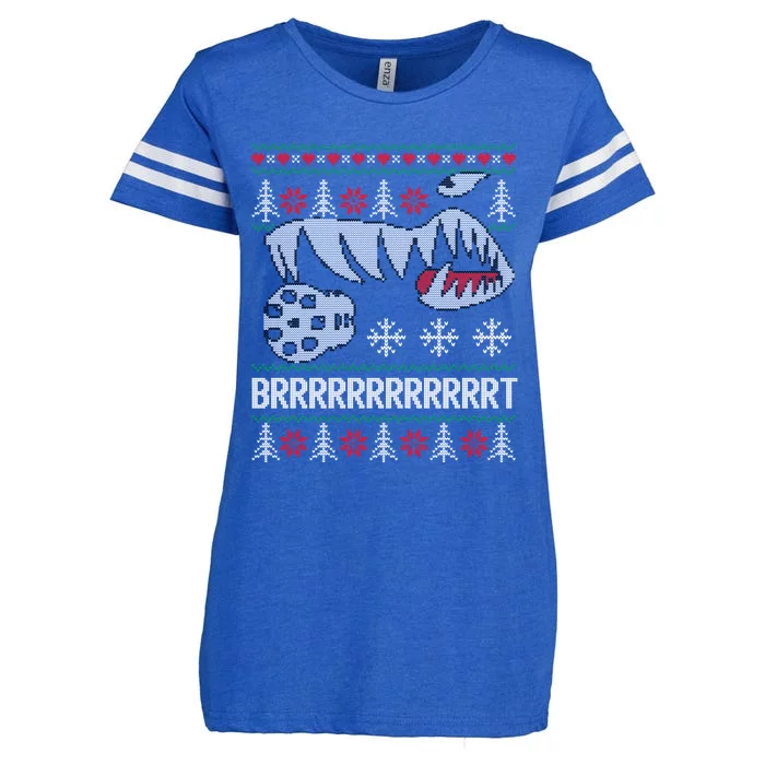 A10 Warthog Ugly Xmas Sweater Style Fighter Jet Usaf Gift Enza Ladies Jersey Football T-Shirt