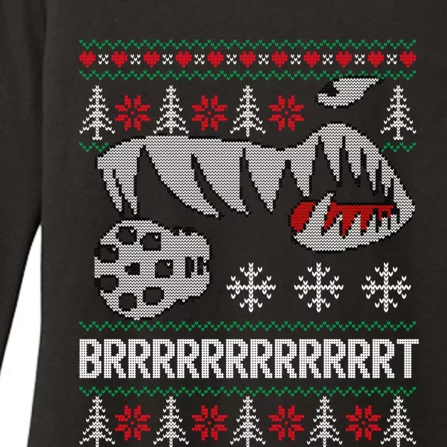 A10 Warthog Ugly Xmas Sweater Style Fighter Jet Usaf Gift Womens CVC Long Sleeve Shirt