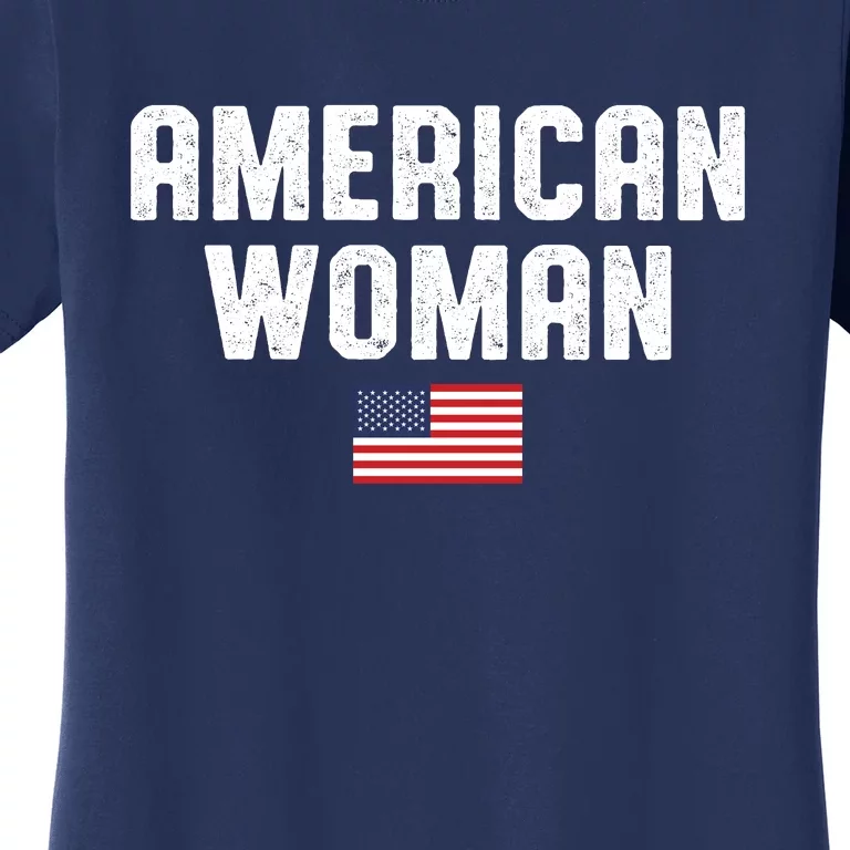 American Woman USA Flag Women's T-Shirt