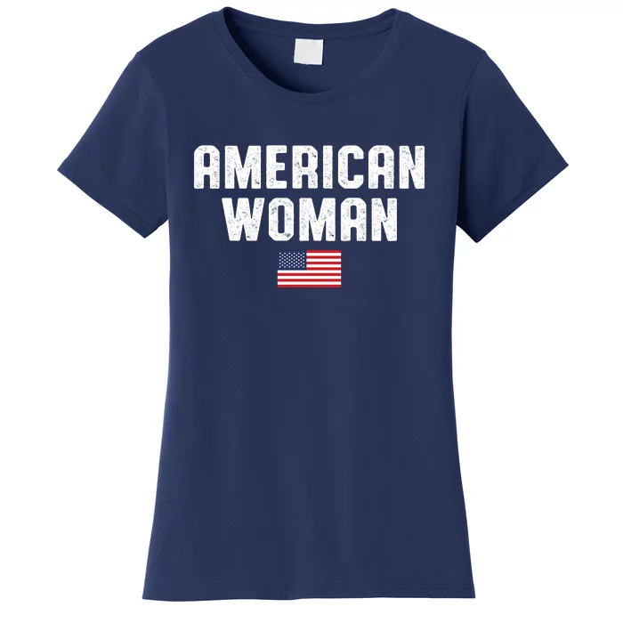 American Woman USA Flag Women's T-Shirt