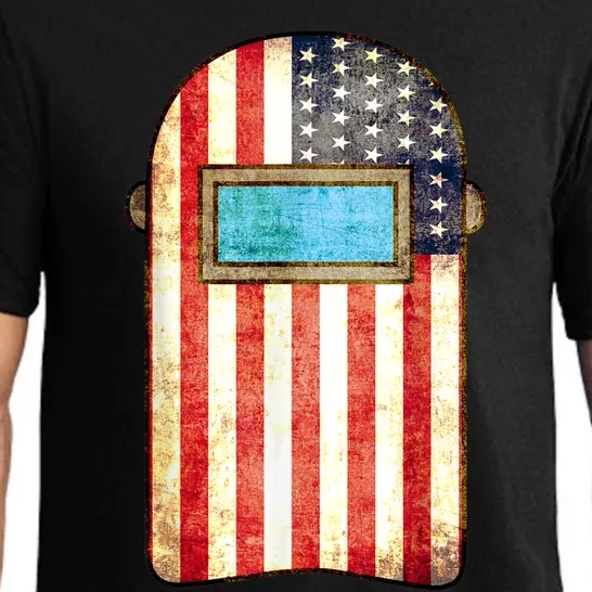 American Welder | US Flag Welding Hood Gift Pajama Set