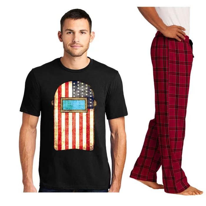 American Welder | US Flag Welding Hood Gift Pajama Set