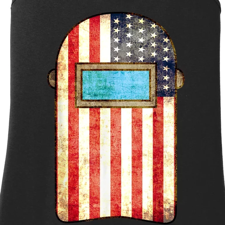 American Welder | US Flag Welding Hood Gift Ladies Essential Tank