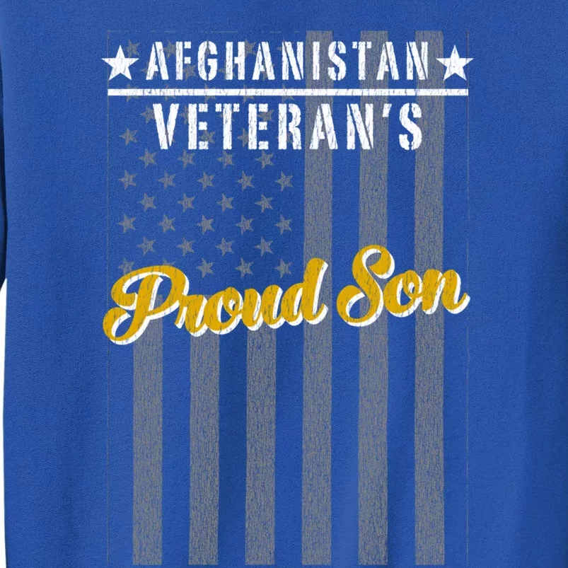 Afghanistan War Veteran Son Proud American Flag Gift Sweatshirt