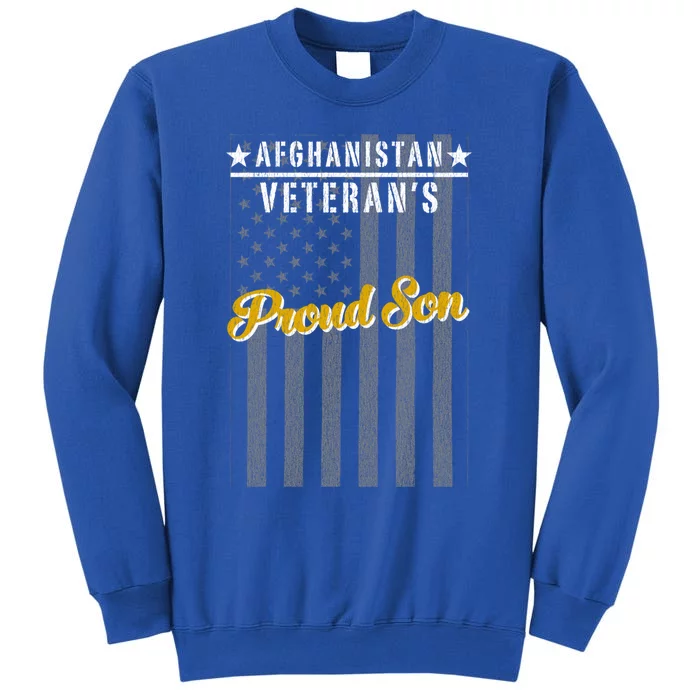 Afghanistan War Veteran Son Proud American Flag Gift Sweatshirt