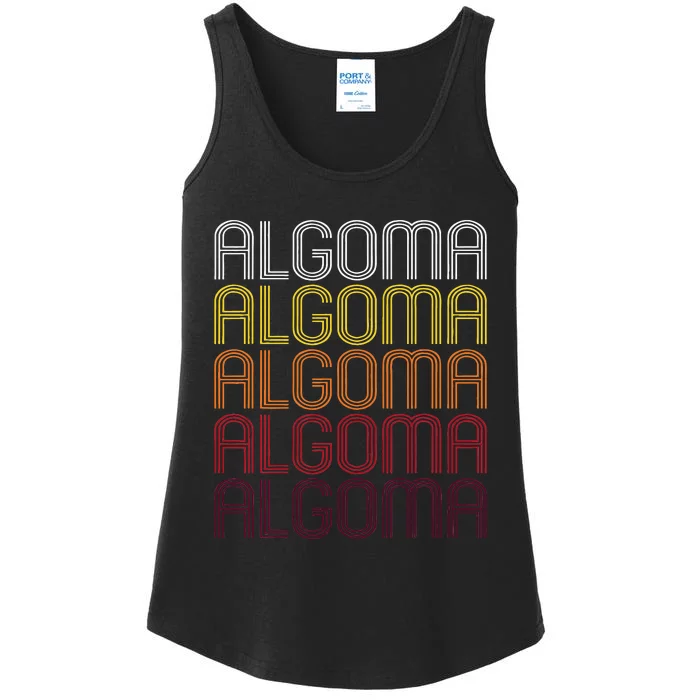 Algoma Wi Vintage Style Wisconsin Ladies Essential Tank