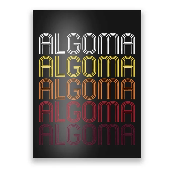 Algoma Wi Vintage Style Wisconsin Poster