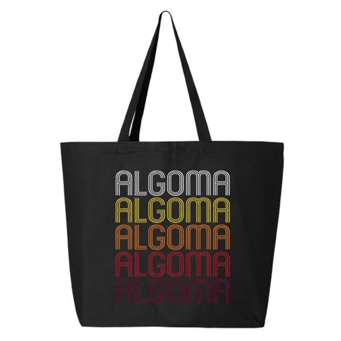 Algoma Wi Vintage Style Wisconsin 25L Jumbo Tote