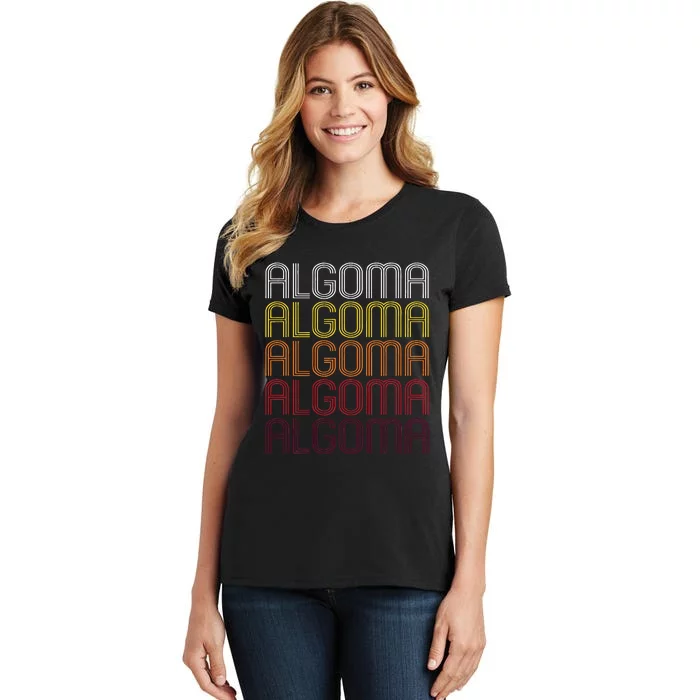 Algoma Wi Vintage Style Wisconsin Women's T-Shirt