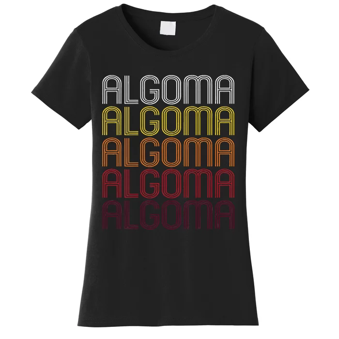 Algoma Wi Vintage Style Wisconsin Women's T-Shirt