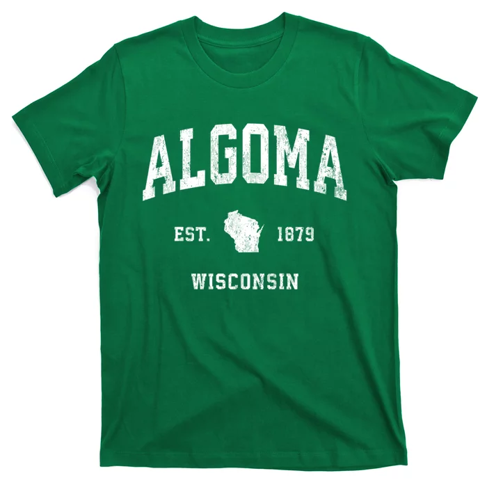 Algoma Wisconsin Wi Vintage Athletic T-Shirt