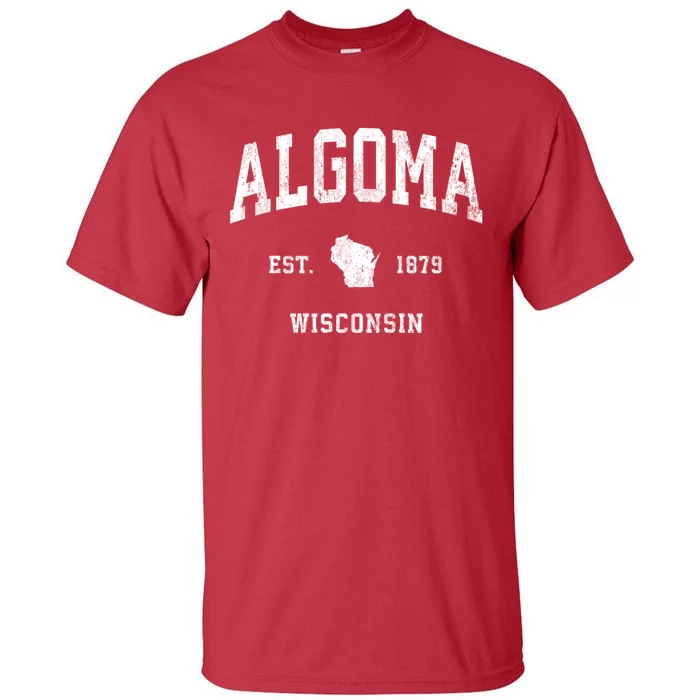 Algoma Wisconsin Wi Vintage Athletic Tall T-Shirt