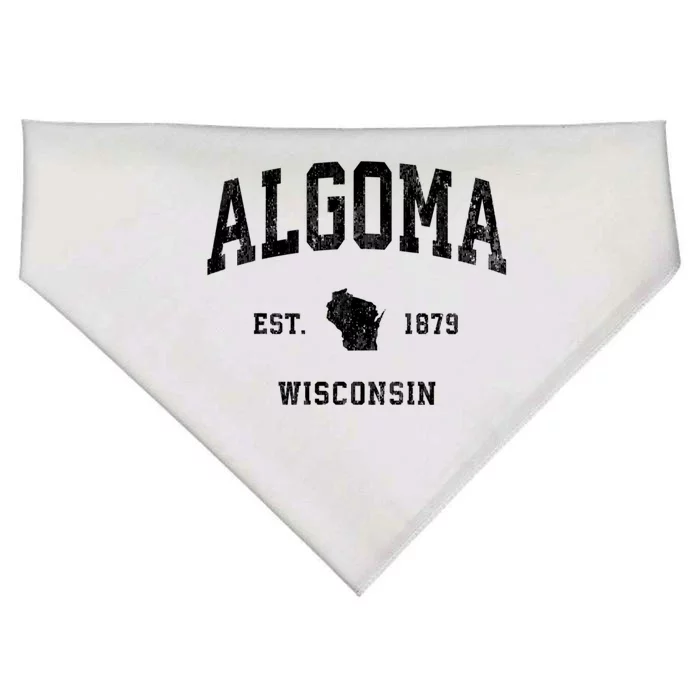 Algoma Wisconsin Wi Vintage Athletic USA-Made Doggie Bandana