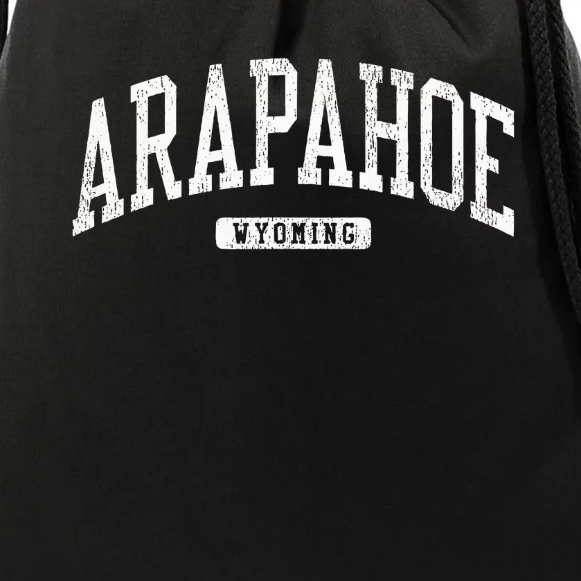 Arapahoe Wyoming Wy College University Style Drawstring Bag