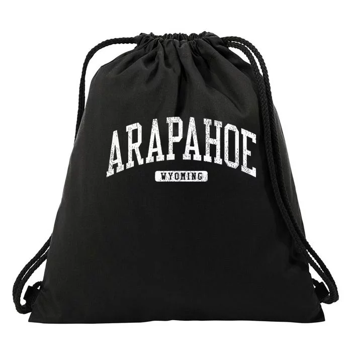 Arapahoe Wyoming Wy College University Style Drawstring Bag