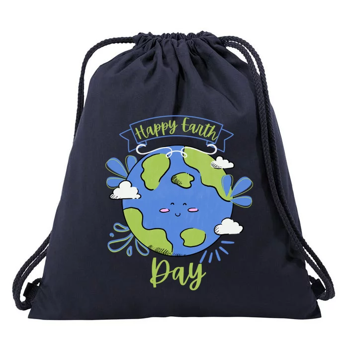 A Wonderful World Earth Day 2024 Great Gift Drawstring Bag