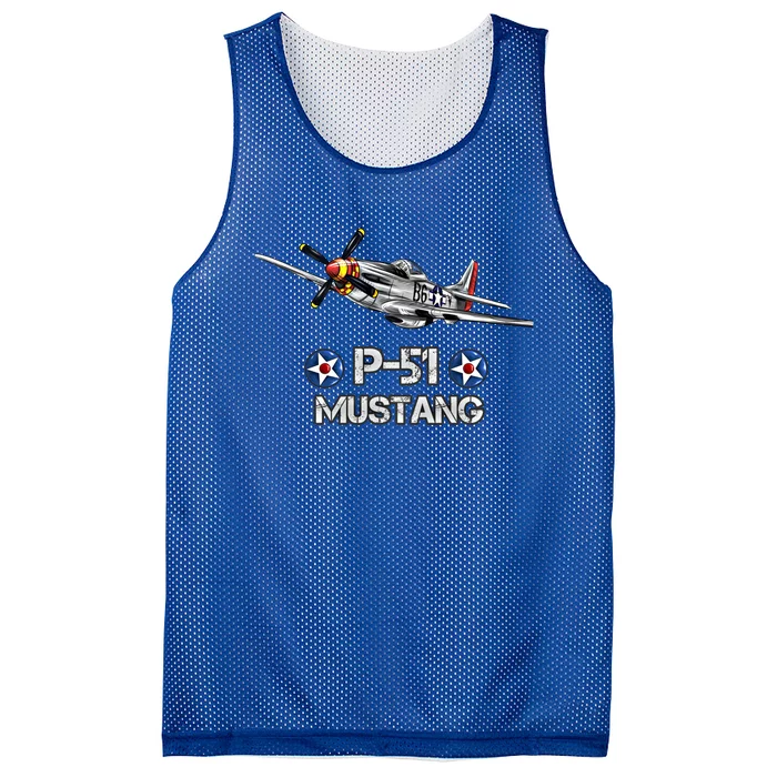 American World War 2 Pcool Gift51 Mustang Fighter Airplane Gift Mesh Reversible Basketball Jersey Tank