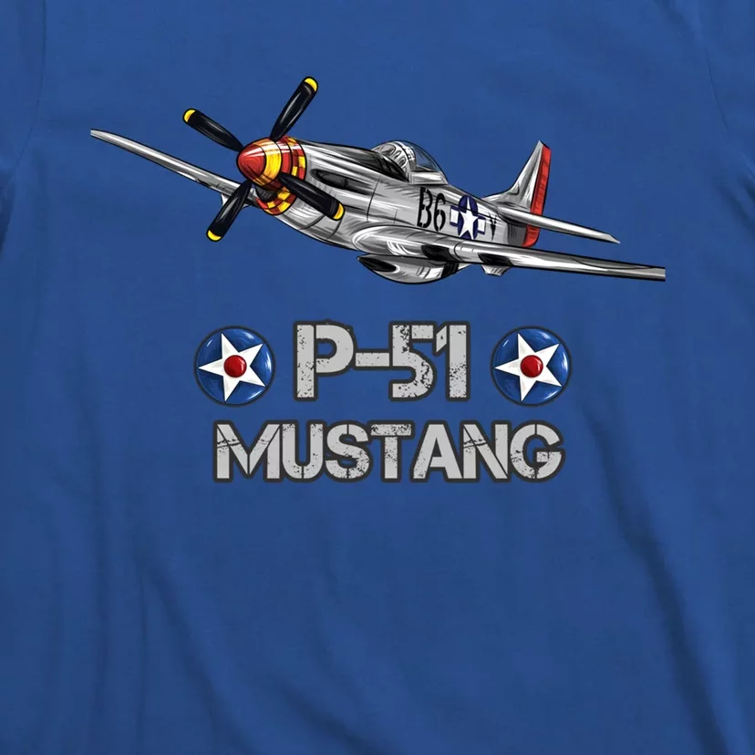 American World War 2 Pgreat Gift51 Mustang Fighter Airplane Funny Gift T-Shirt