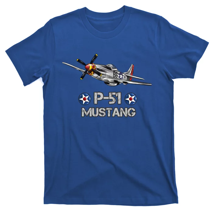 American World War 2 Pgreat Gift51 Mustang Fighter Airplane Funny Gift T-Shirt