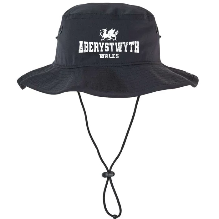 Aberystwyth Wales Welsh Dragon Flag Vintage Legacy Cool Fit Booney Bucket Hat