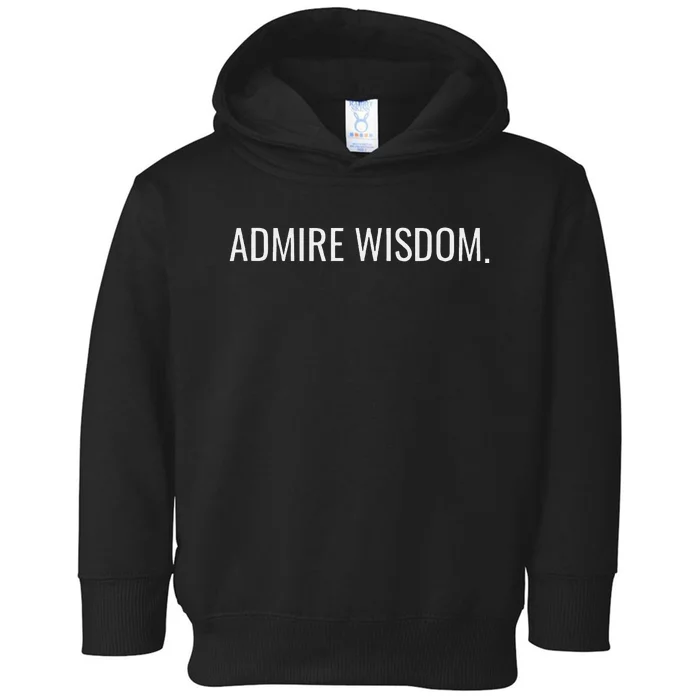 Achieve Wisdom Wise Optimistic And Inspirational Message Toddler Hoodie