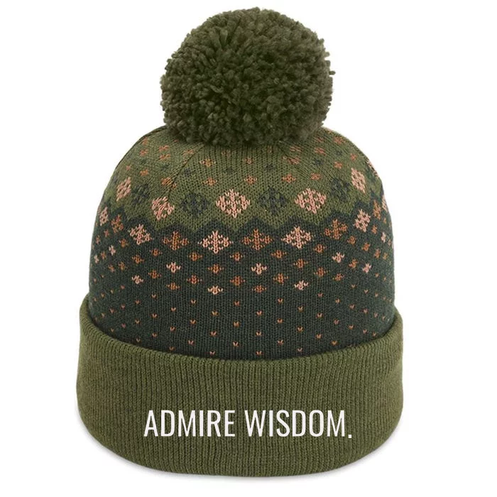 Achieve Wisdom Wise Optimistic And Inspirational Message The Baniff Cuffed Pom Beanie