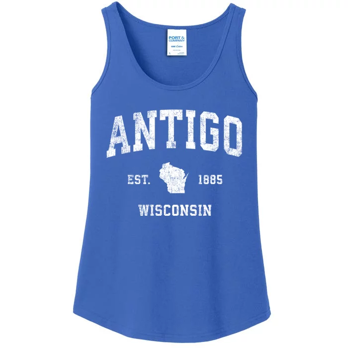 Antigo Wisconsin Wi Vintage Sports Ladies Essential Tank