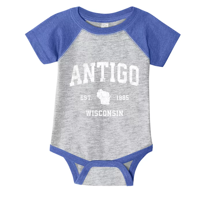 Antigo Wisconsin Wi Vintage Sports Infant Baby Jersey Bodysuit