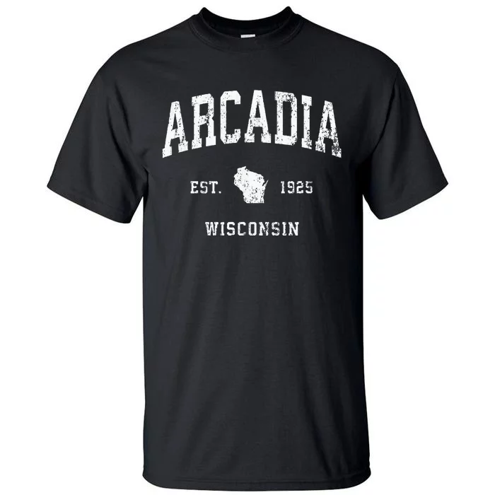 Arcadia Wisconsin Wi Vintage Athletic Sports Design Tall T-Shirt