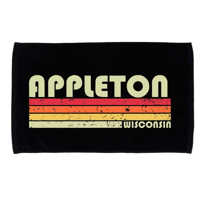 Appleton Wi Wisconsin Funny City Home Roots Microfiber Hand Towel