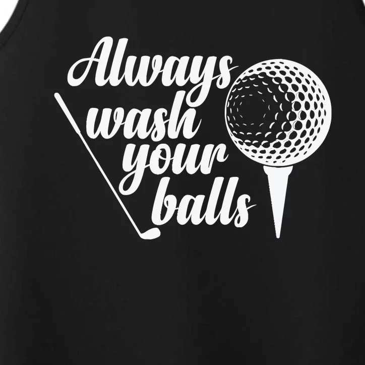 Always Wash Your Balls Golf Trendsport Performance Tank