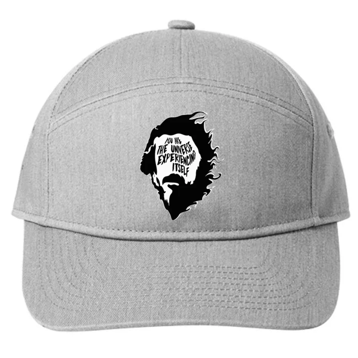 Alan Watts You Are The Universe Experiencing Itself 7-Panel Snapback Hat