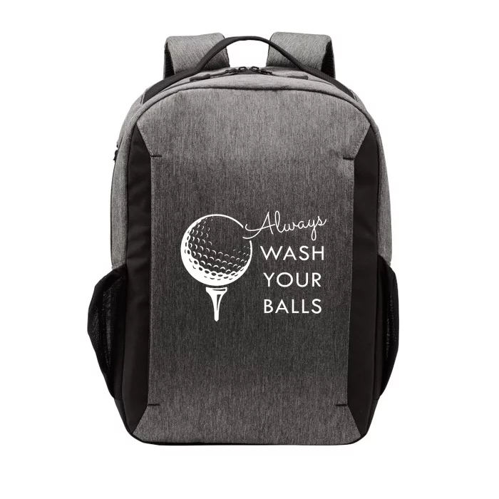 Always Wash Your Balls Funny Golf Vector Backpack