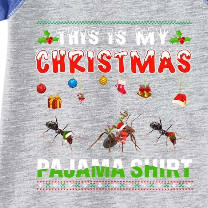 Ant Xmas Animals Squad This Is My Christmas Pajama Gift Infant Baby Jersey Bodysuit