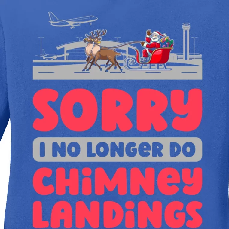 Aviator Xmas Airplane Fly Aviation Aircraft Pilot Christmas Meaningful Gift Ladies Long Sleeve Shirt