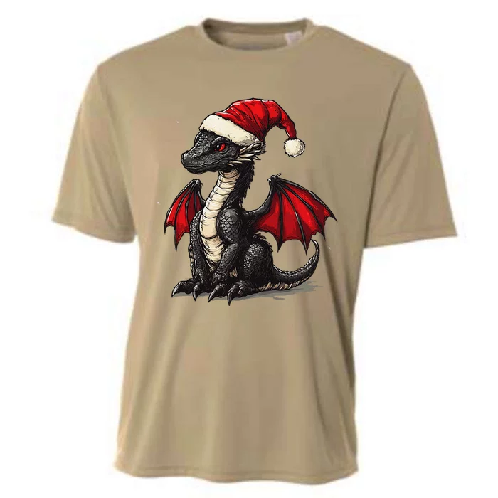 Awesome Xmas Dragon Outfit For Festive And Cooling Performance Crew T-Shirt