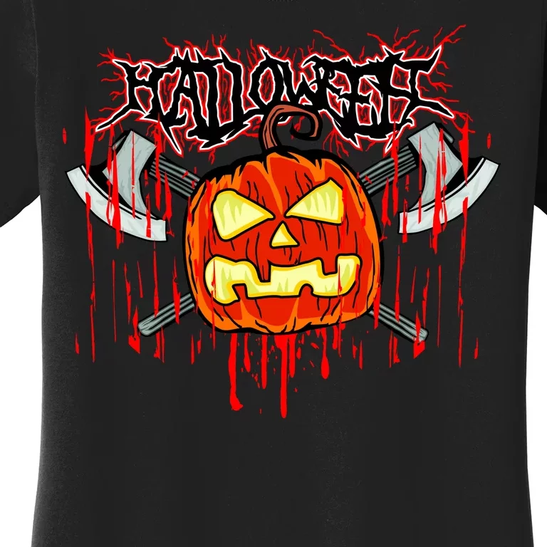 Axe Halloween Pumpkin Women's T-Shirt