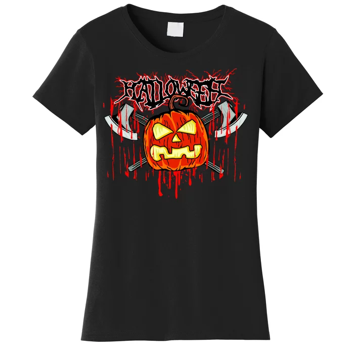 Axe Halloween Pumpkin Women's T-Shirt