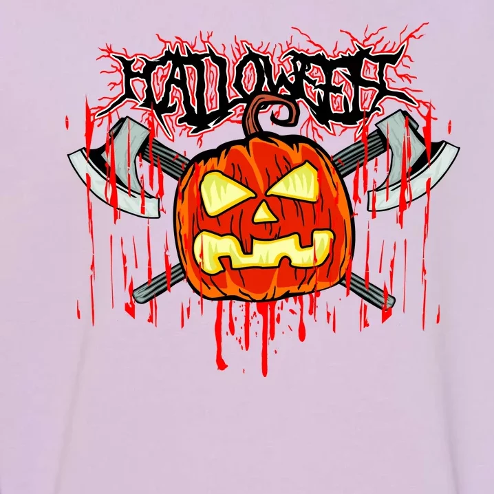 Axe Halloween Pumpkin Garment-Dyed Sweatshirt