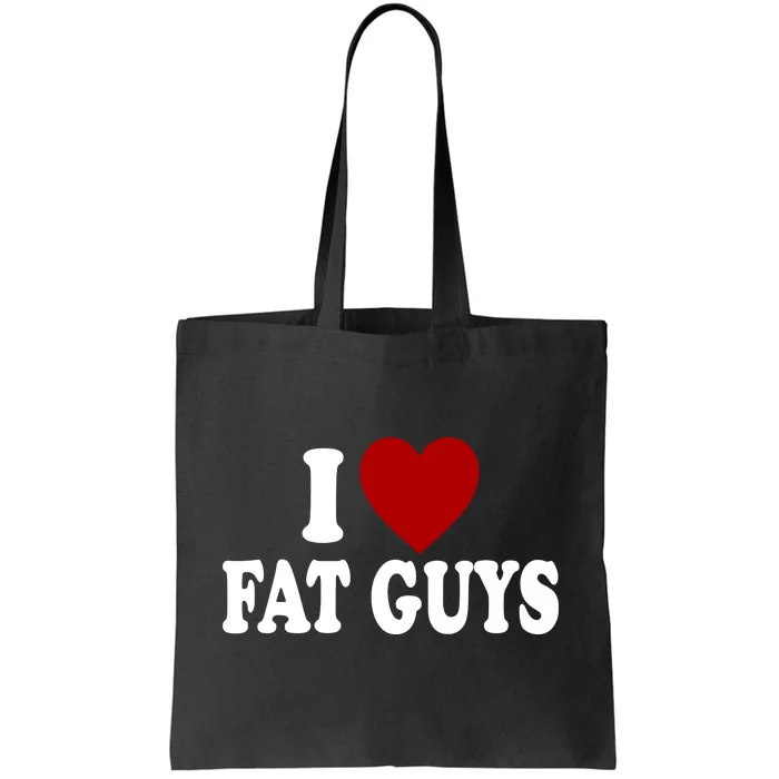 Alexis Xj Wearing I Love Fat Guys Tote Bag