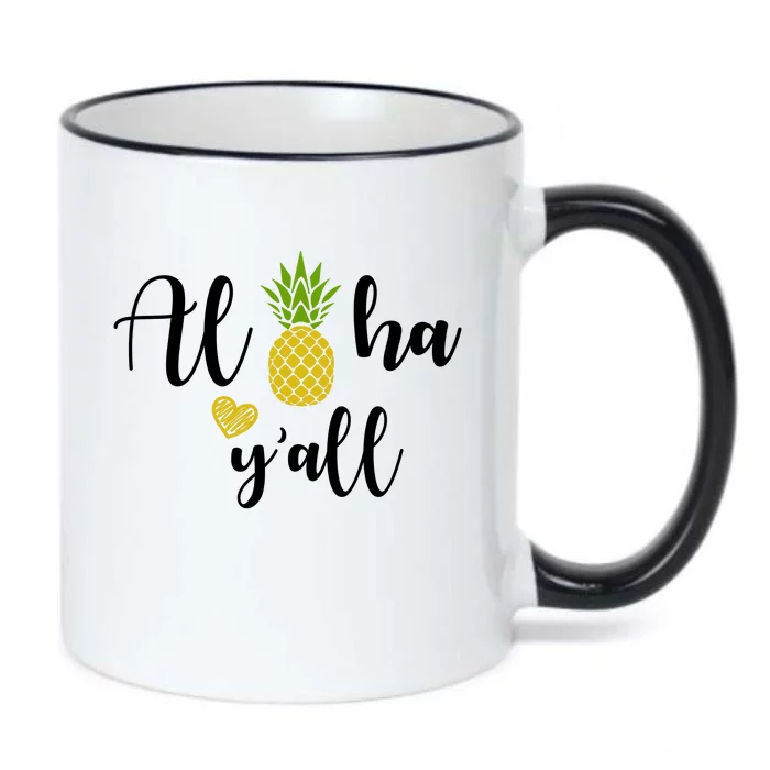 Aloha Y'all Black Color Changing Mug