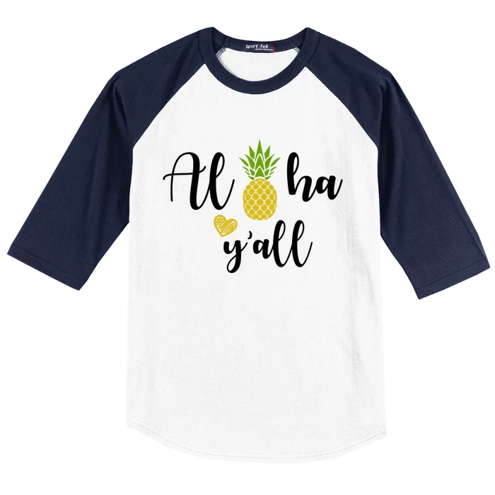 Aloha Y'all Baseball Sleeve Shirt