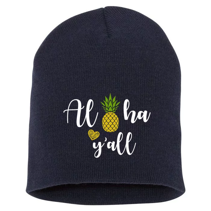 Aloha Y'all Short Acrylic Beanie