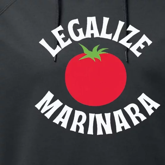 Are You A Marinara Lover Performance Fleece Hoodie