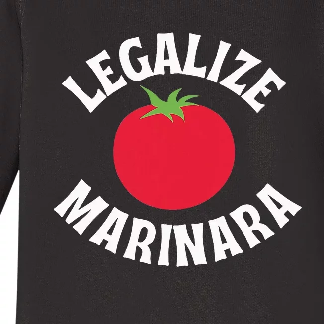 Are You A Marinara Lover Baby Long Sleeve Bodysuit