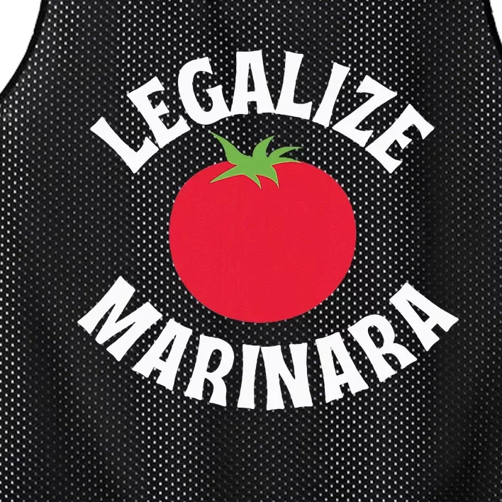 Are You A Marinara Lover Mesh Reversible Basketball Jersey Tank