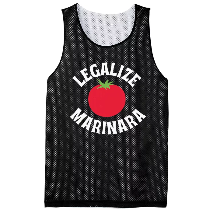 Are You A Marinara Lover Mesh Reversible Basketball Jersey Tank