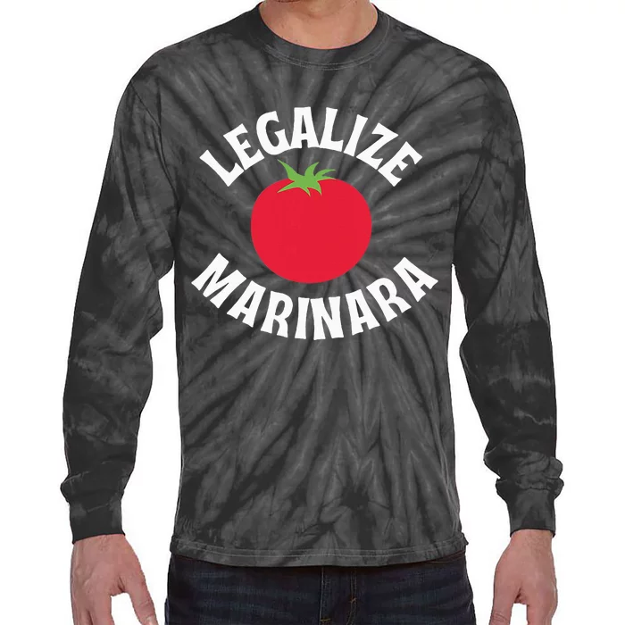 Are You A Marinara Lover Tie-Dye Long Sleeve Shirt